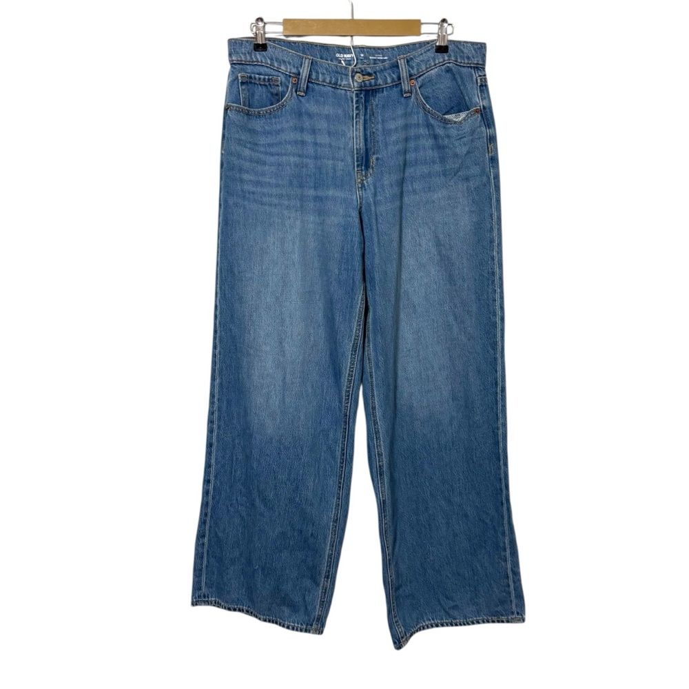 Old Navy High-Rise Wide-Leg Jeans - Medium Blue